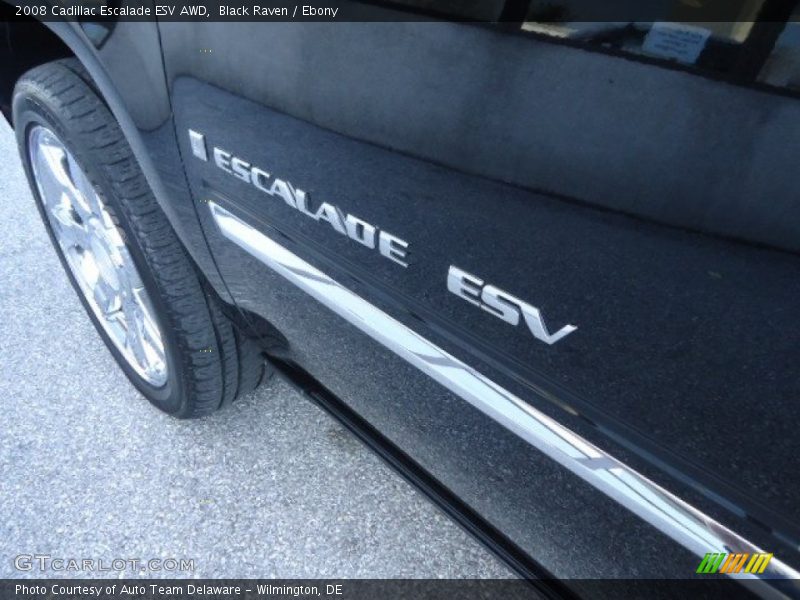 Black Raven / Ebony 2008 Cadillac Escalade ESV AWD
