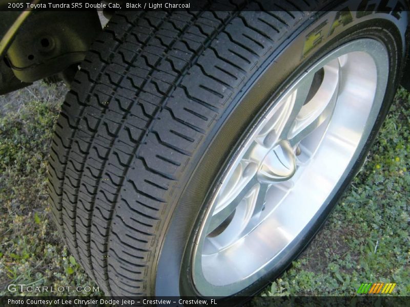 Black / Light Charcoal 2005 Toyota Tundra SR5 Double Cab
