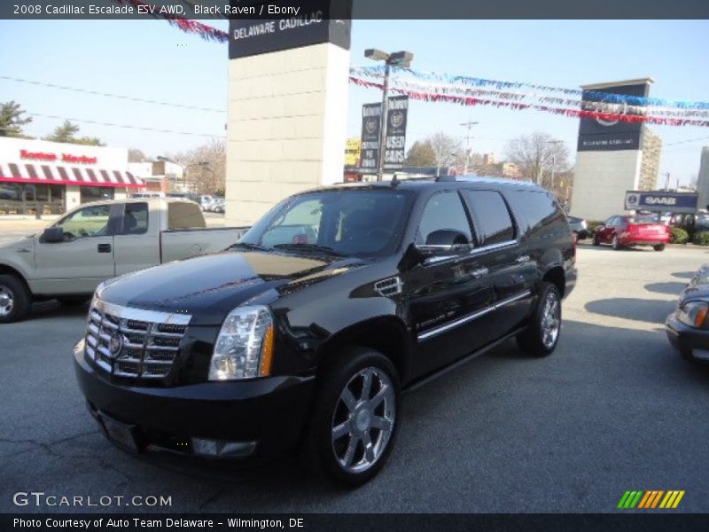 Black Raven / Ebony 2008 Cadillac Escalade ESV AWD