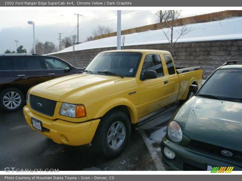 Chrome Yellow / Dark Graphite 2002 Ford Ranger Edge SuperCab 4x4