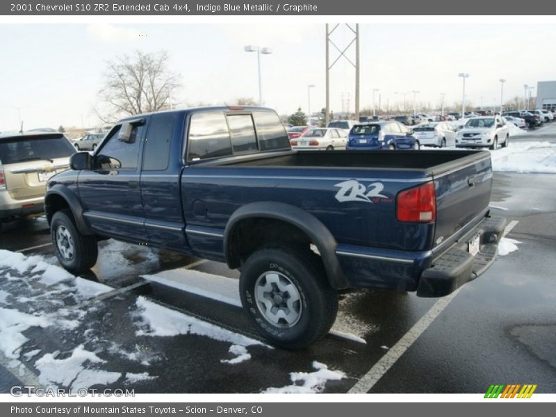 Indigo Blue Metallic / Graphite 2001 Chevrolet S10 ZR2 Extended Cab 4x4