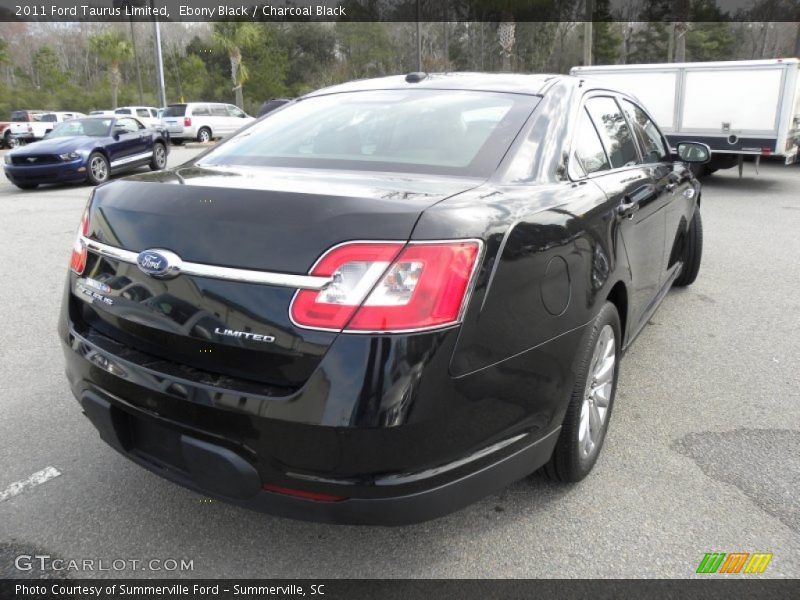 Ebony Black / Charcoal Black 2011 Ford Taurus Limited