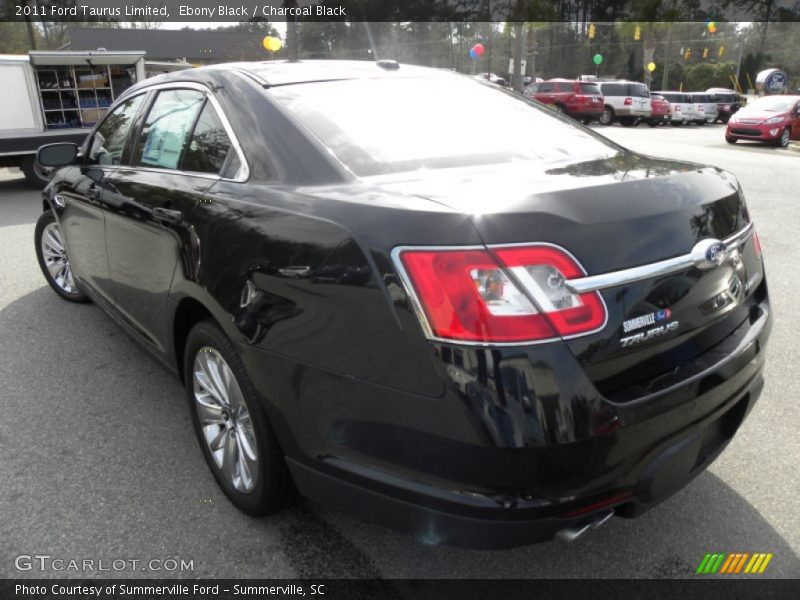 Ebony Black / Charcoal Black 2011 Ford Taurus Limited