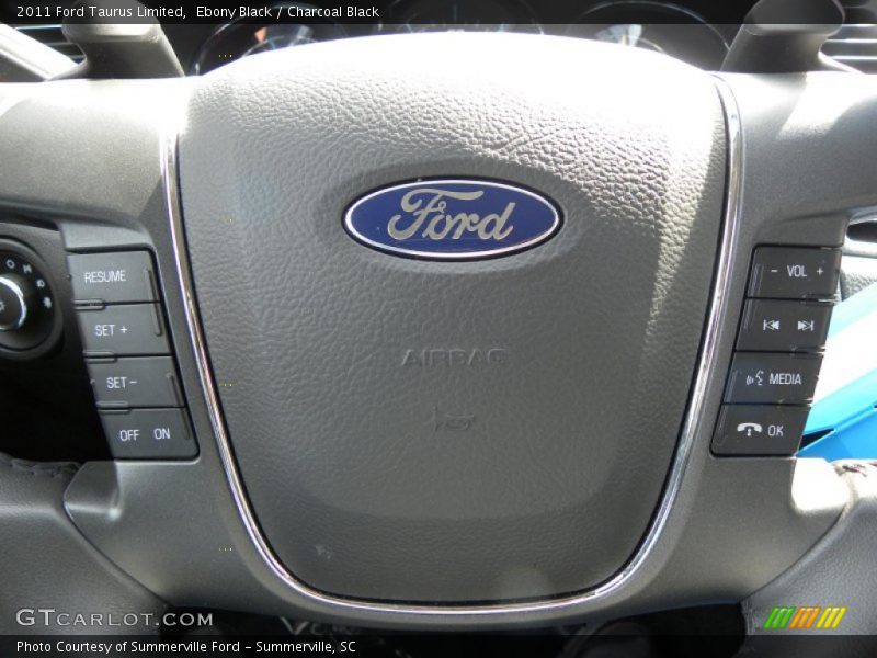 Ebony Black / Charcoal Black 2011 Ford Taurus Limited