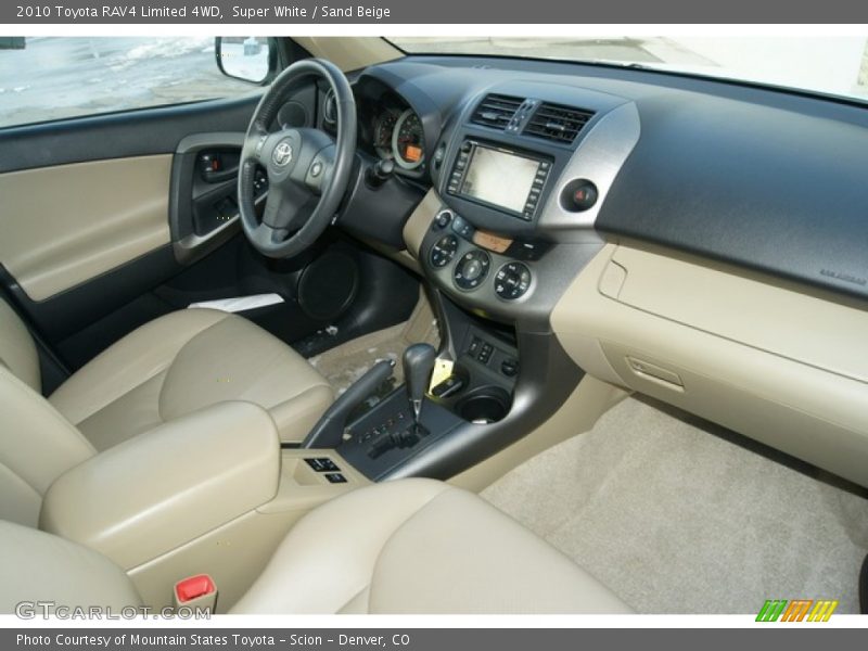 Super White / Sand Beige 2010 Toyota RAV4 Limited 4WD