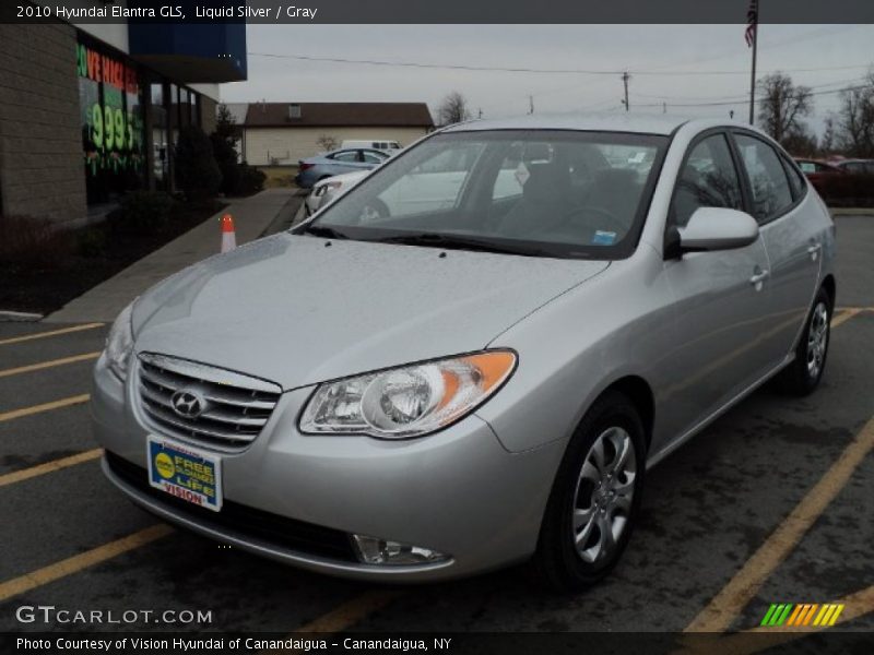 Liquid Silver / Gray 2010 Hyundai Elantra GLS