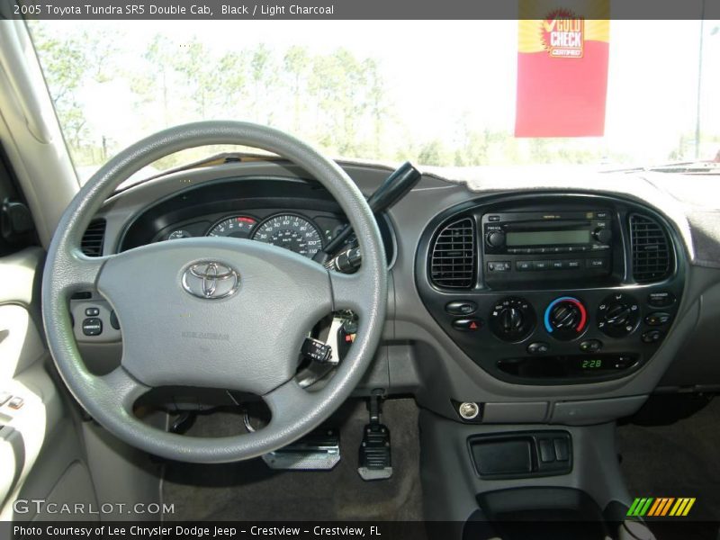 Black / Light Charcoal 2005 Toyota Tundra SR5 Double Cab