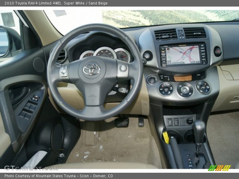 Super White / Sand Beige 2010 Toyota RAV4 Limited 4WD