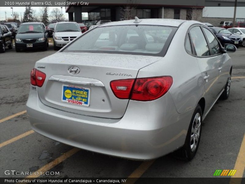 Liquid Silver / Gray 2010 Hyundai Elantra GLS