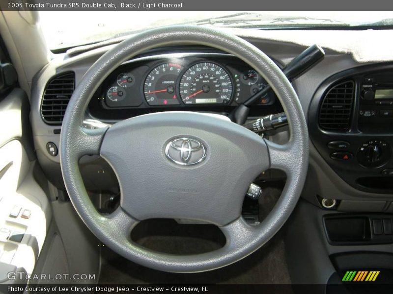 Black / Light Charcoal 2005 Toyota Tundra SR5 Double Cab
