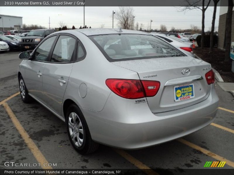 Liquid Silver / Gray 2010 Hyundai Elantra GLS