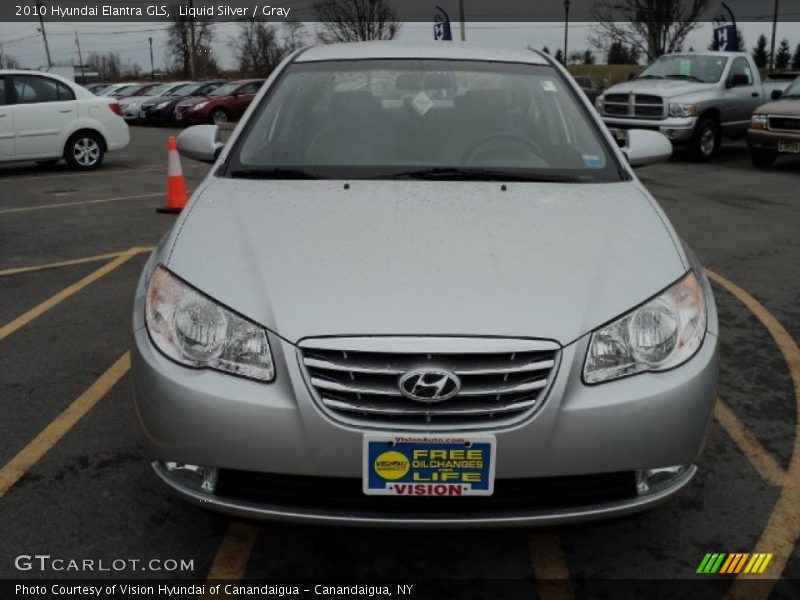 Liquid Silver / Gray 2010 Hyundai Elantra GLS