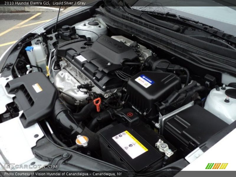 Liquid Silver / Gray 2010 Hyundai Elantra GLS