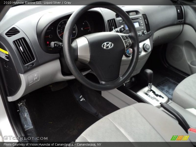 Liquid Silver / Gray 2010 Hyundai Elantra GLS