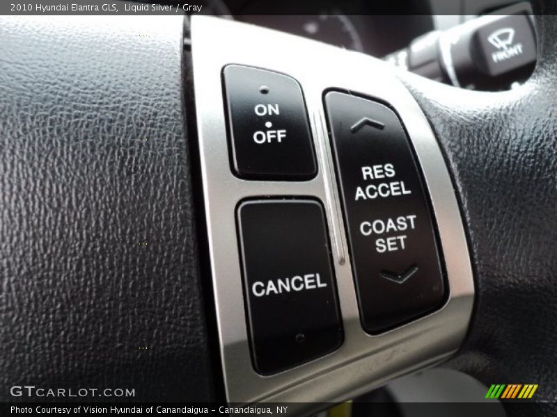 Liquid Silver / Gray 2010 Hyundai Elantra GLS