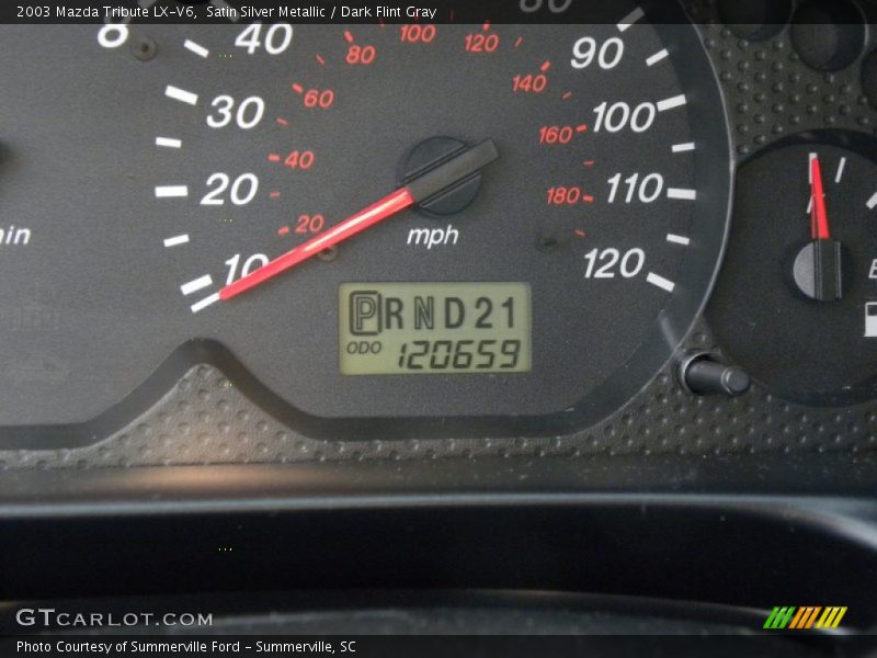 Satin Silver Metallic / Dark Flint Gray 2003 Mazda Tribute LX-V6