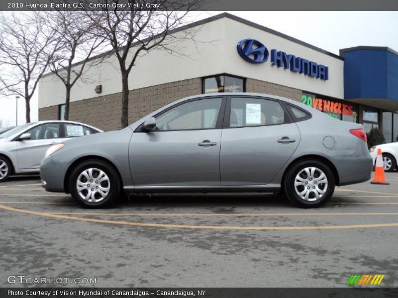 Carbon Gray Mist / Gray 2010 Hyundai Elantra GLS