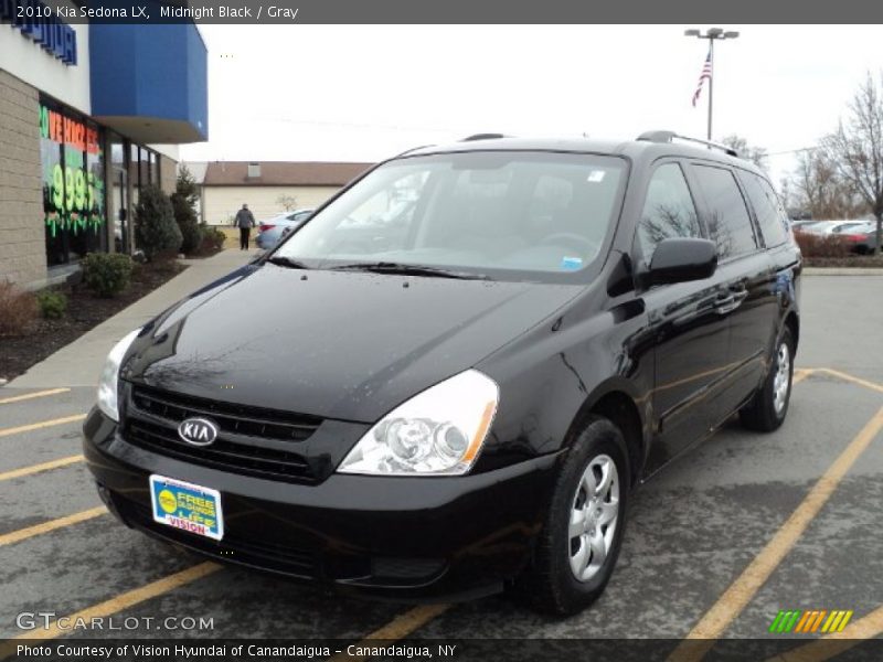 Midnight Black / Gray 2010 Kia Sedona LX
