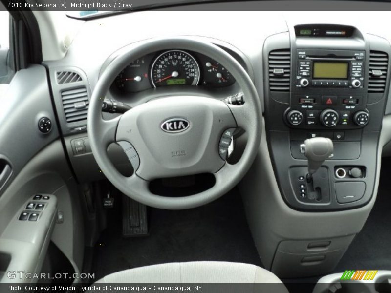 Midnight Black / Gray 2010 Kia Sedona LX