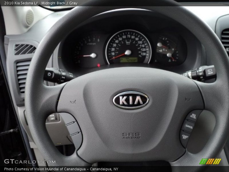 Midnight Black / Gray 2010 Kia Sedona LX