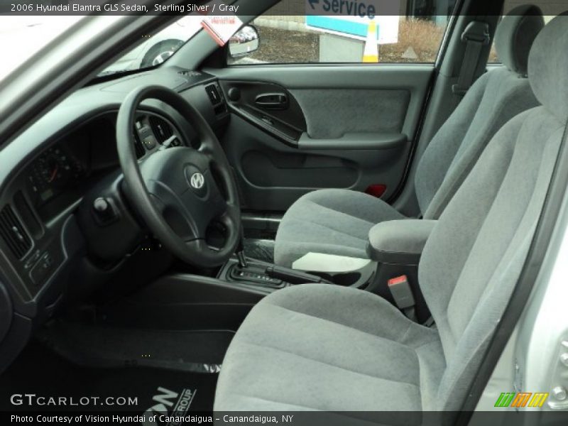 Sterling Silver / Gray 2006 Hyundai Elantra GLS Sedan