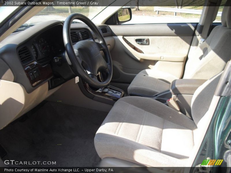 Timberline Green / Gray 2002 Subaru Outback Wagon