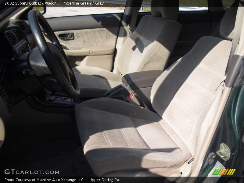 Timberline Green / Gray 2002 Subaru Outback Wagon