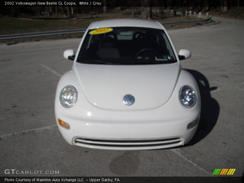 White / Grey 2002 Volkswagen New Beetle GL Coupe