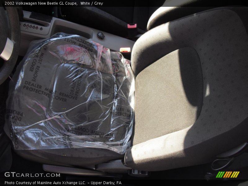 White / Grey 2002 Volkswagen New Beetle GL Coupe