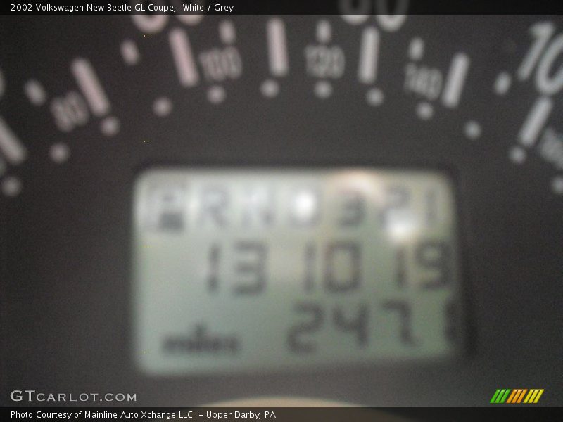 White / Grey 2002 Volkswagen New Beetle GL Coupe