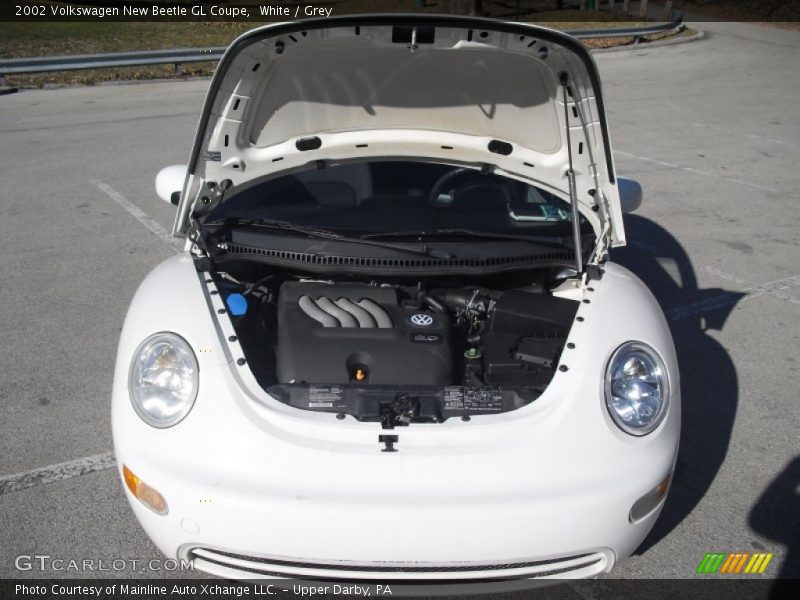 White / Grey 2002 Volkswagen New Beetle GL Coupe