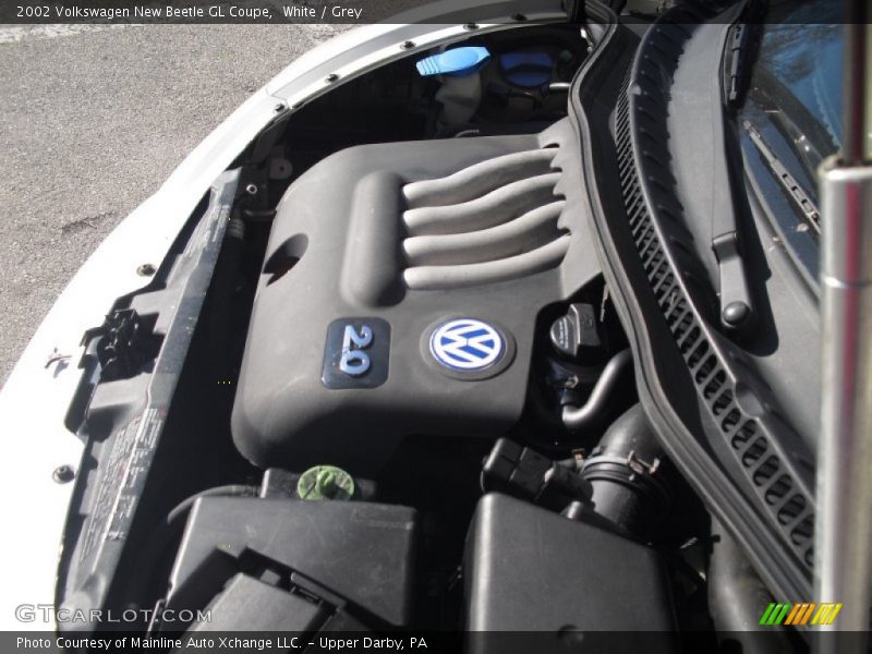 White / Grey 2002 Volkswagen New Beetle GL Coupe