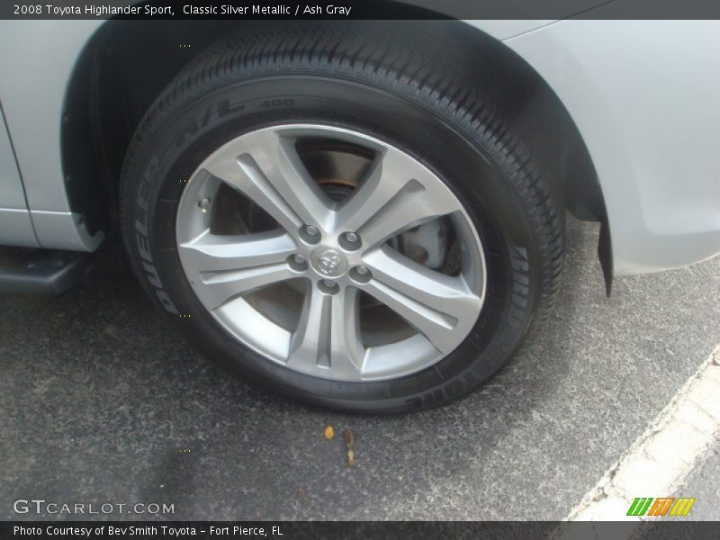 Classic Silver Metallic / Ash Gray 2008 Toyota Highlander Sport