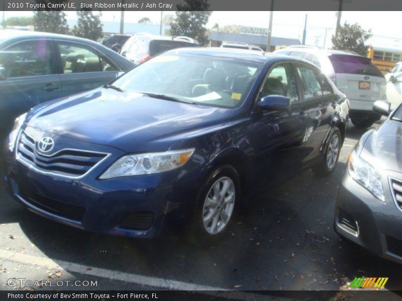 Blue Ribbon Metallic / Ash Gray 2010 Toyota Camry LE