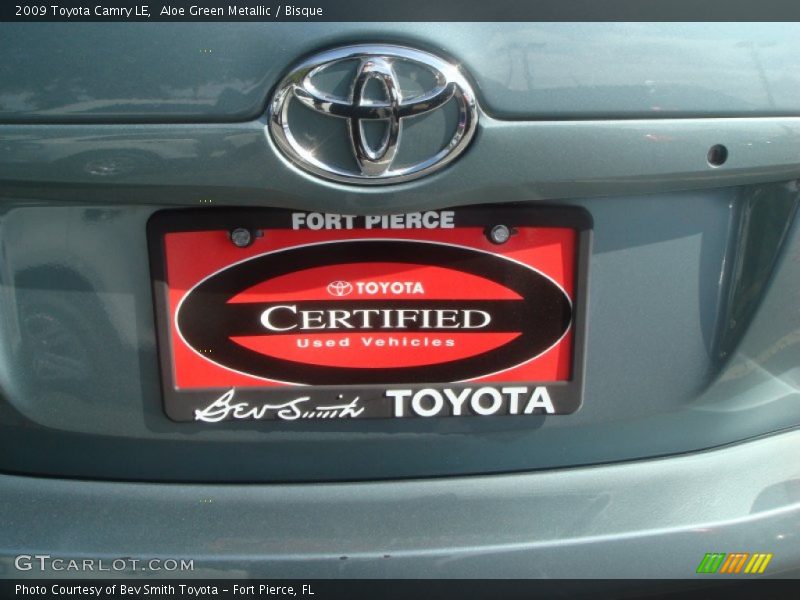 Aloe Green Metallic / Bisque 2009 Toyota Camry LE