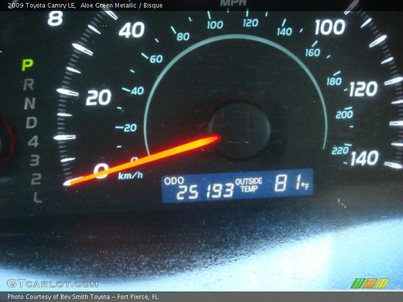 Aloe Green Metallic / Bisque 2009 Toyota Camry LE