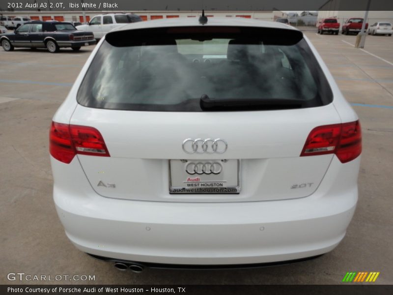 Ibis White / Black 2012 Audi A3 2.0T