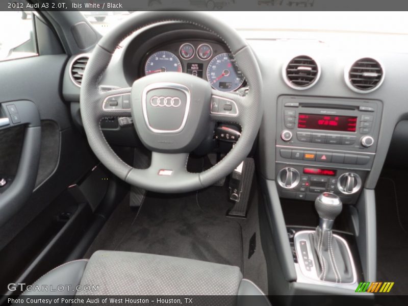 Ibis White / Black 2012 Audi A3 2.0T