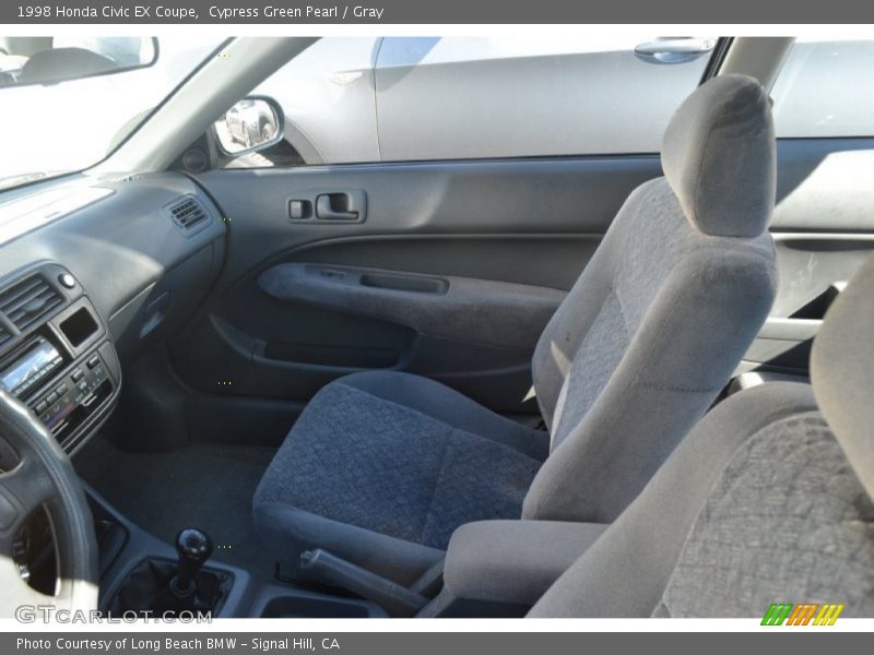 Cypress Green Pearl / Gray 1998 Honda Civic EX Coupe