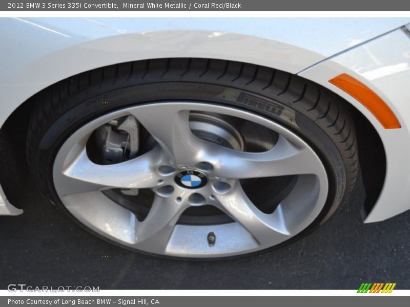 Mineral White Metallic / Coral Red/Black 2012 BMW 3 Series 335i Convertible