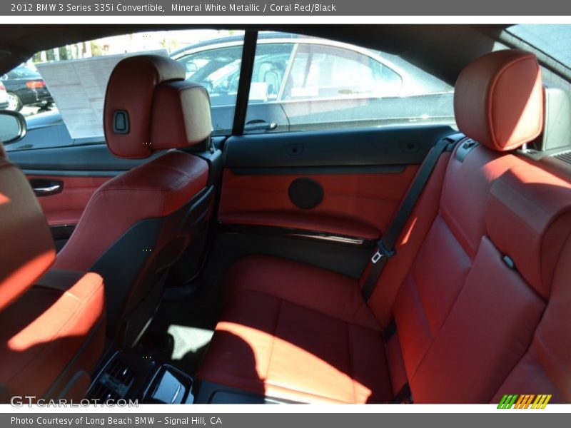 Mineral White Metallic / Coral Red/Black 2012 BMW 3 Series 335i Convertible