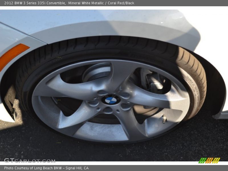 Mineral White Metallic / Coral Red/Black 2012 BMW 3 Series 335i Convertible