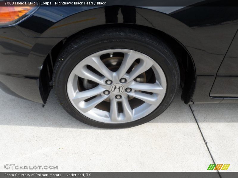 Nighthawk Black Pearl / Black 2008 Honda Civic Si Coupe