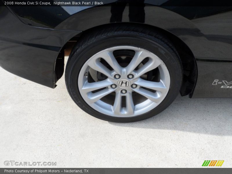 Nighthawk Black Pearl / Black 2008 Honda Civic Si Coupe