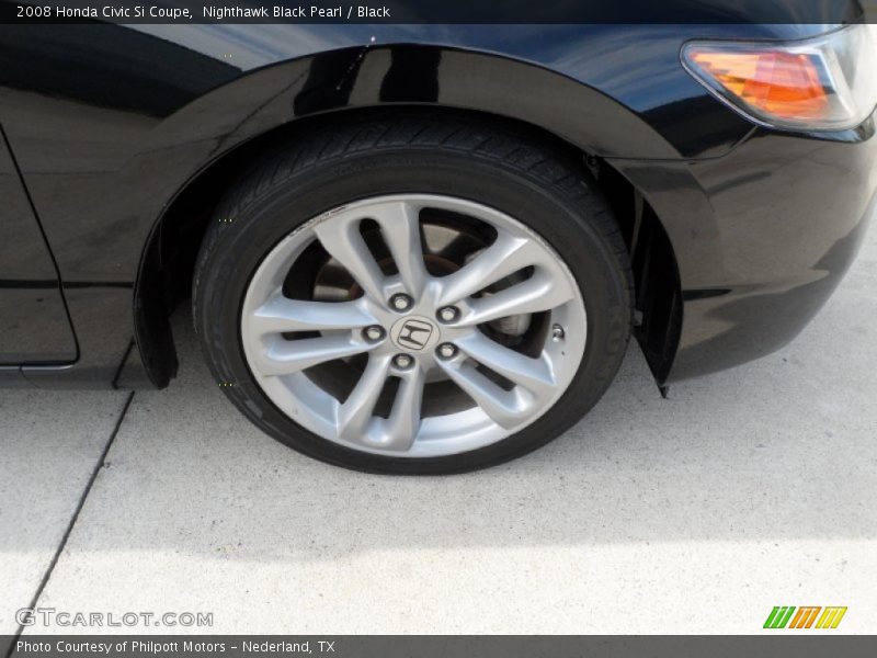 Nighthawk Black Pearl / Black 2008 Honda Civic Si Coupe