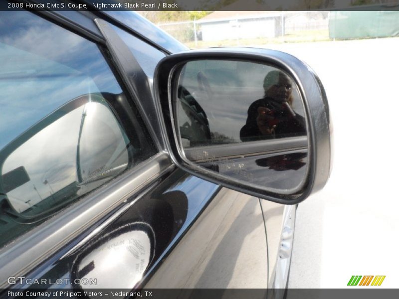 Nighthawk Black Pearl / Black 2008 Honda Civic Si Coupe
