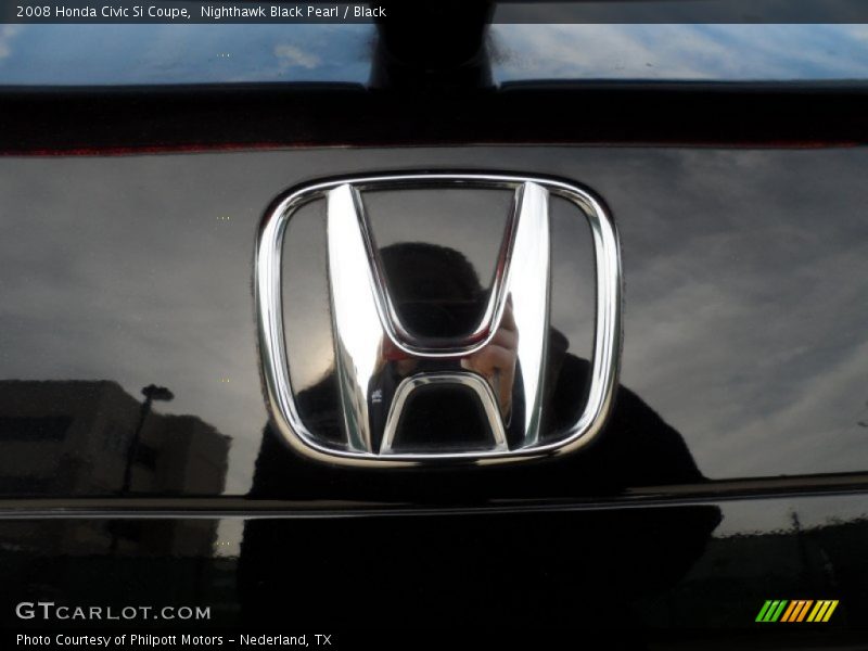 Nighthawk Black Pearl / Black 2008 Honda Civic Si Coupe