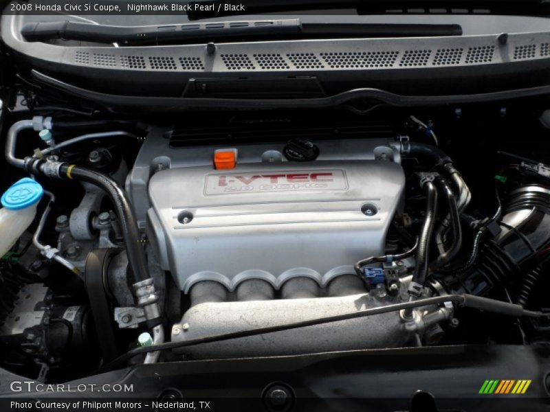 Nighthawk Black Pearl / Black 2008 Honda Civic Si Coupe