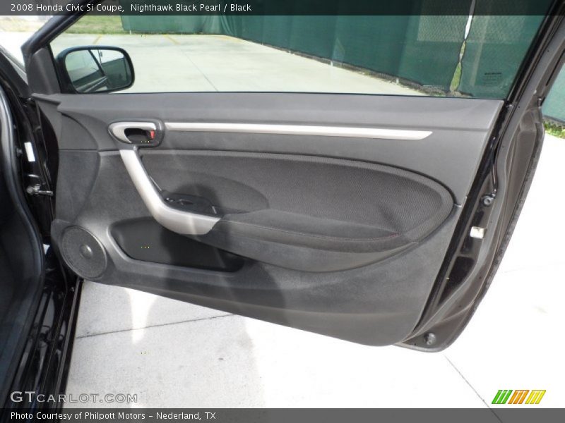 Nighthawk Black Pearl / Black 2008 Honda Civic Si Coupe