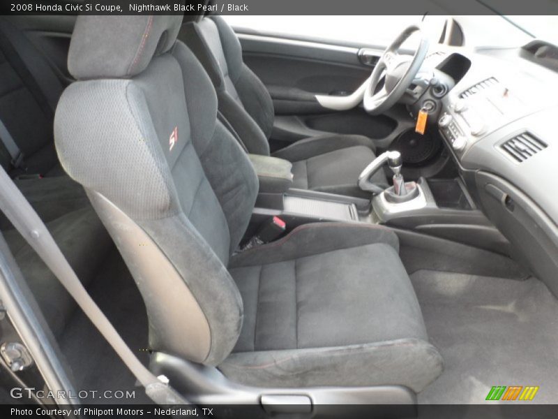Nighthawk Black Pearl / Black 2008 Honda Civic Si Coupe